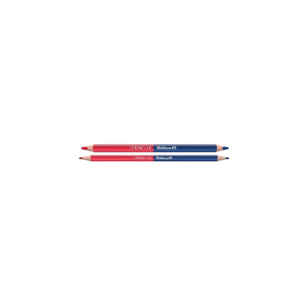 Pelikan Crayon bicolore gros, rouge/bleu