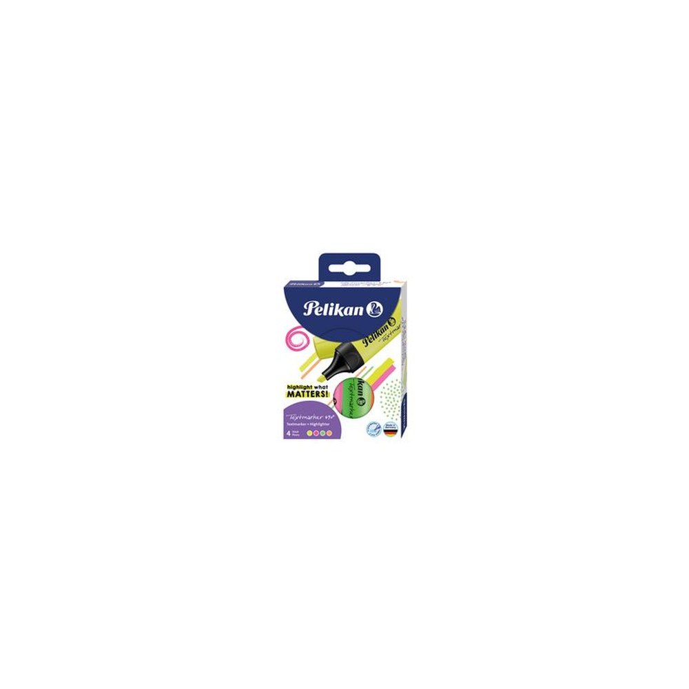 Pelikan Surligneur Textmarker 490, étui de 4, assorti