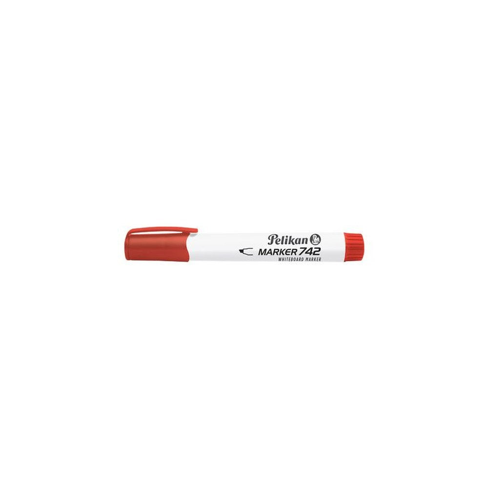 Pelikan Marqueur à tableau blanc 742, pointe biseautée,rouge