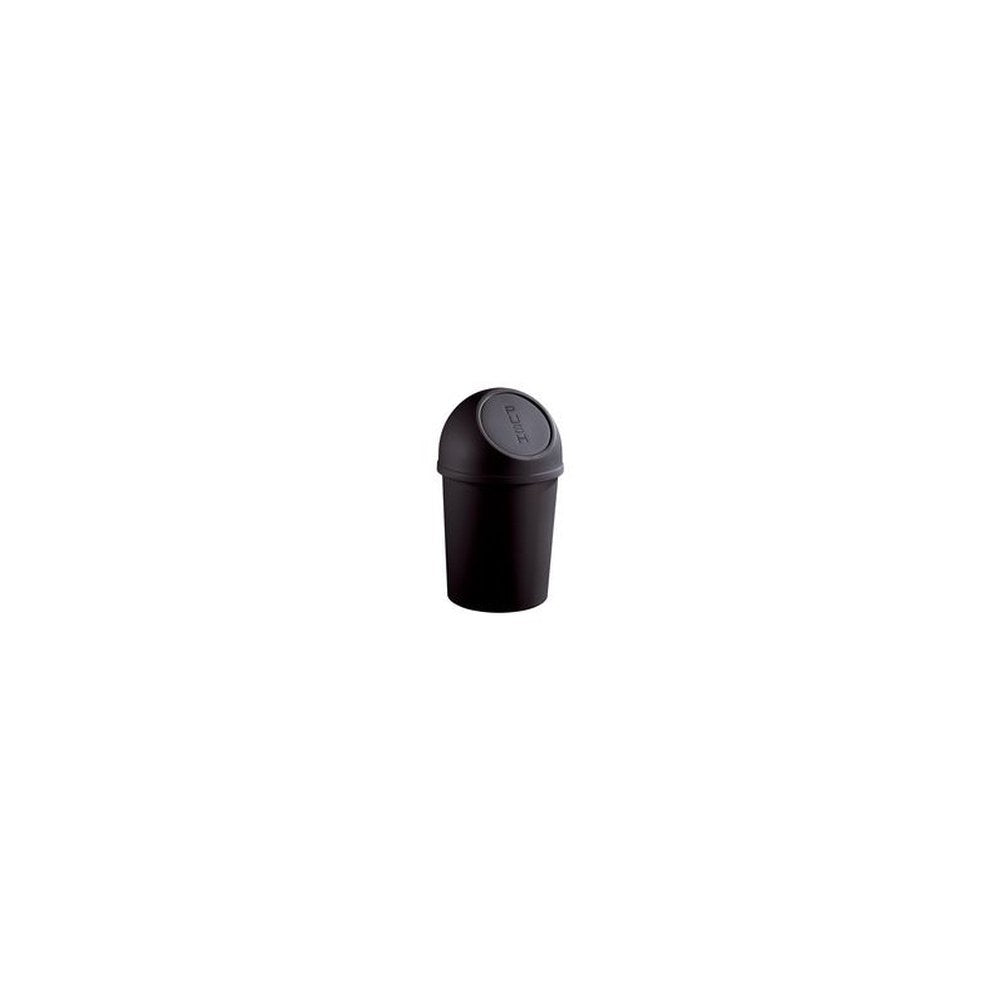 helit Poubelle "the flip", 6 litres, noir