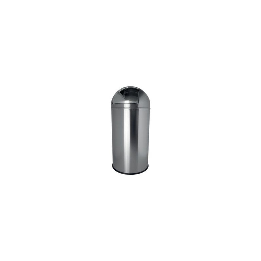 helit Poubelle en inox "the dome", 50 litres, argent