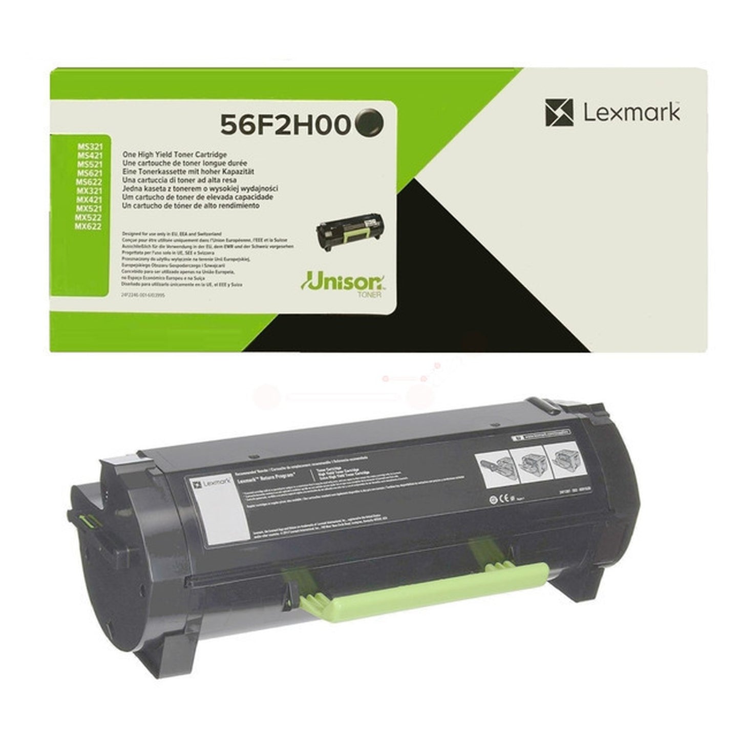 Toner d'origine Lexmark 56F2H00 - noir