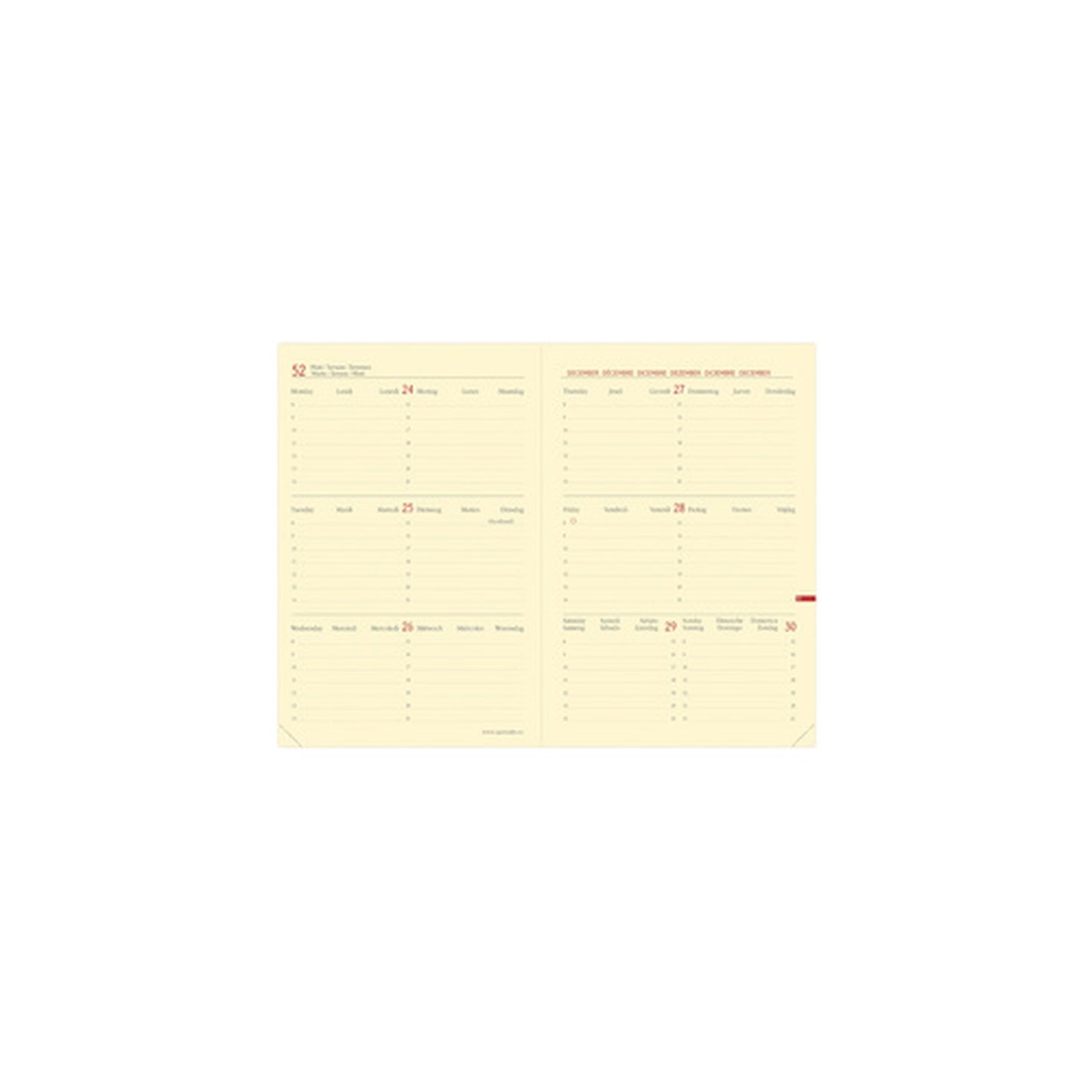 QUO VADIS Agenda Horizontal 24 SD Prestige, 2026/2027, vert