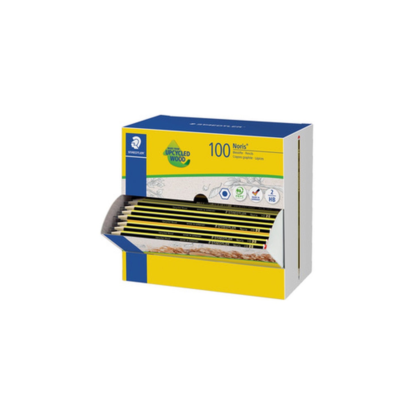 STAEDTLER Crayon, hexagonal, présentoir de 100 pièces