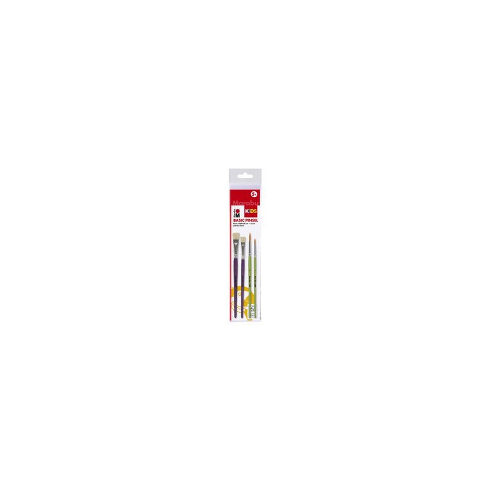 Marabu Set de pinceaux "Basic Pinsel", 4 pièces