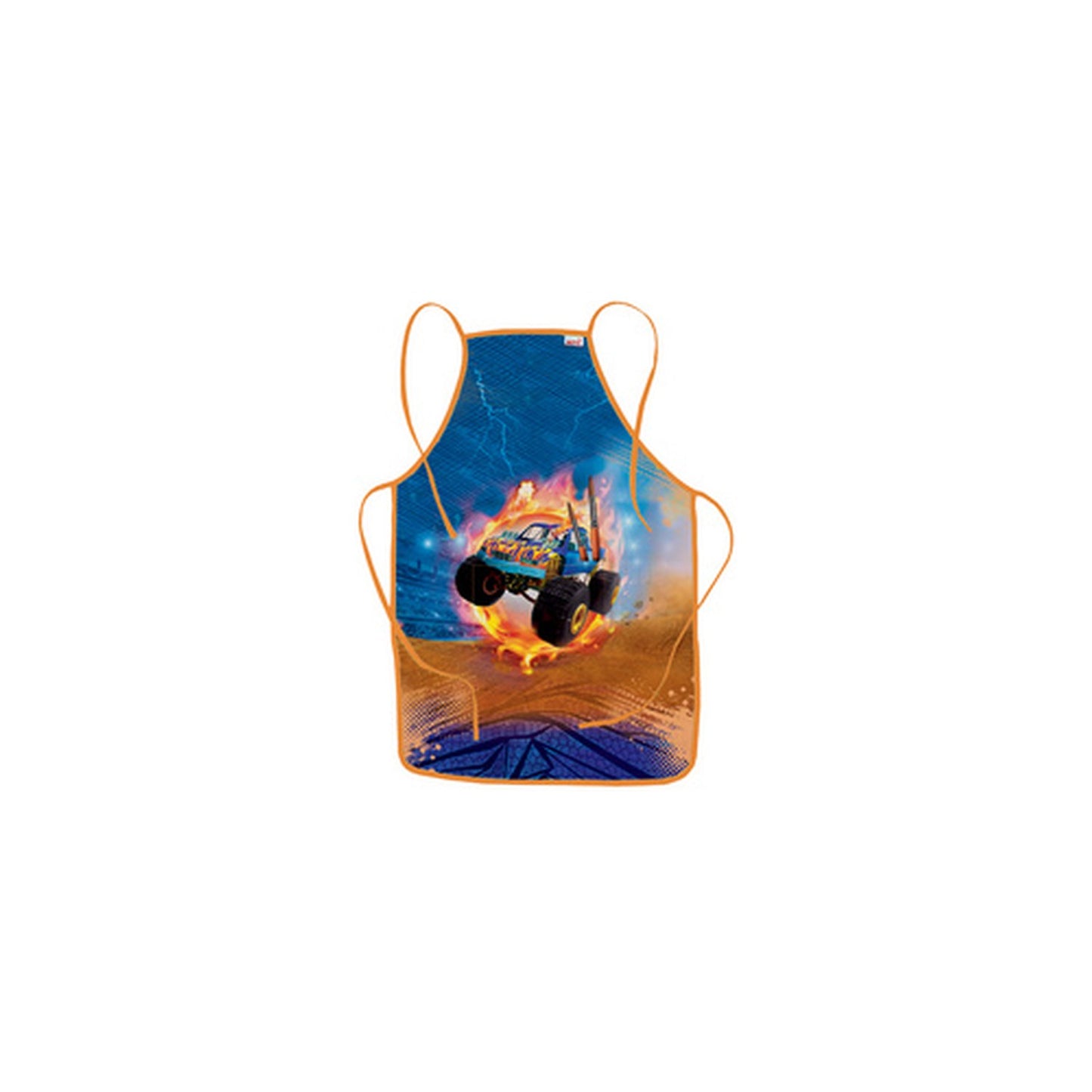 ROTH Tablier de peinture "Monstertruck Fire", poche frontale