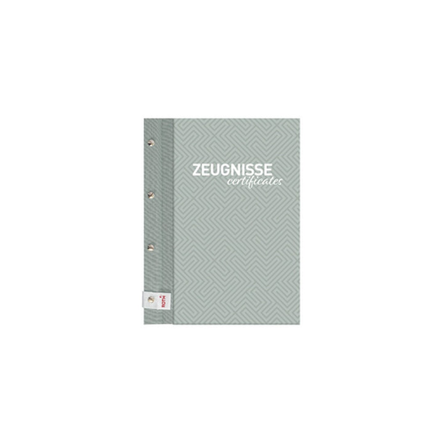 ROTH Zeugnismappe Pattern mit Buchschrauben "Dusty Mint"