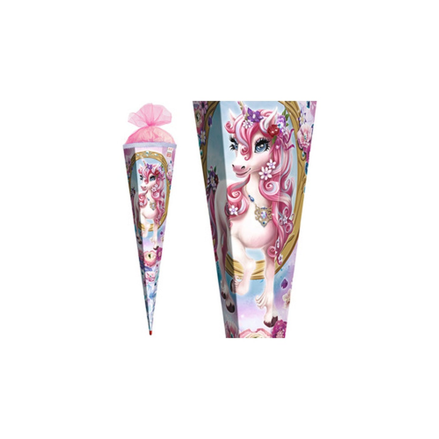 ROTH Schultüte "Einhorn Beauty", eckig, 850 mm
