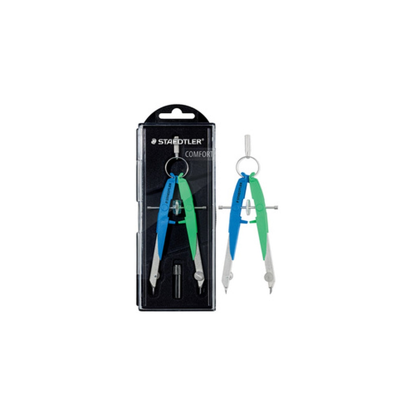 STAEDTLER Compas de précision Mars Comfort Neon, bleu/vert