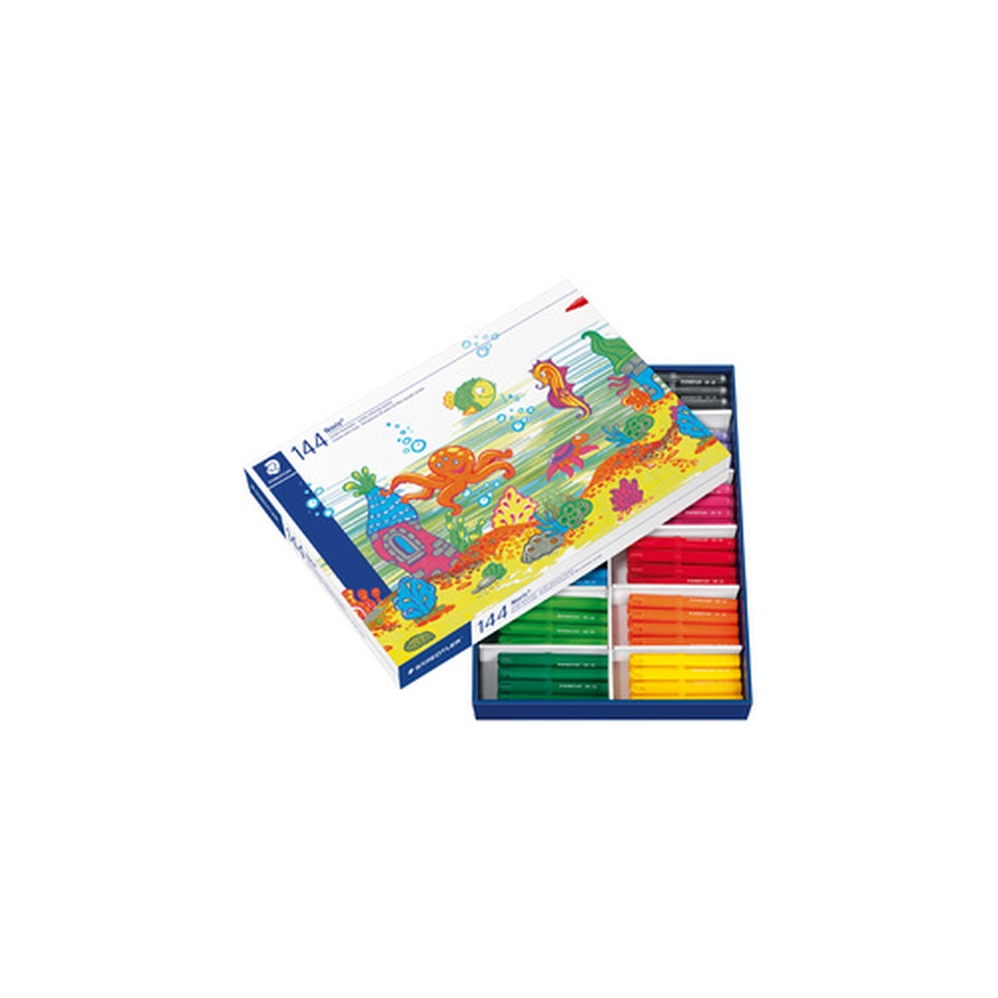STAEDTLER Feutre de coloriage Noris jumbo, boîte de 144
