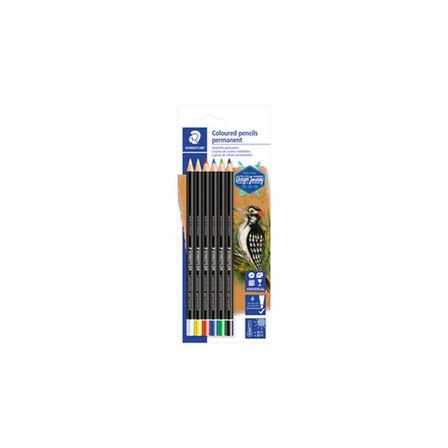 STAEDTLER Crayon marqueur sec Lumocolor permanent glasochrom