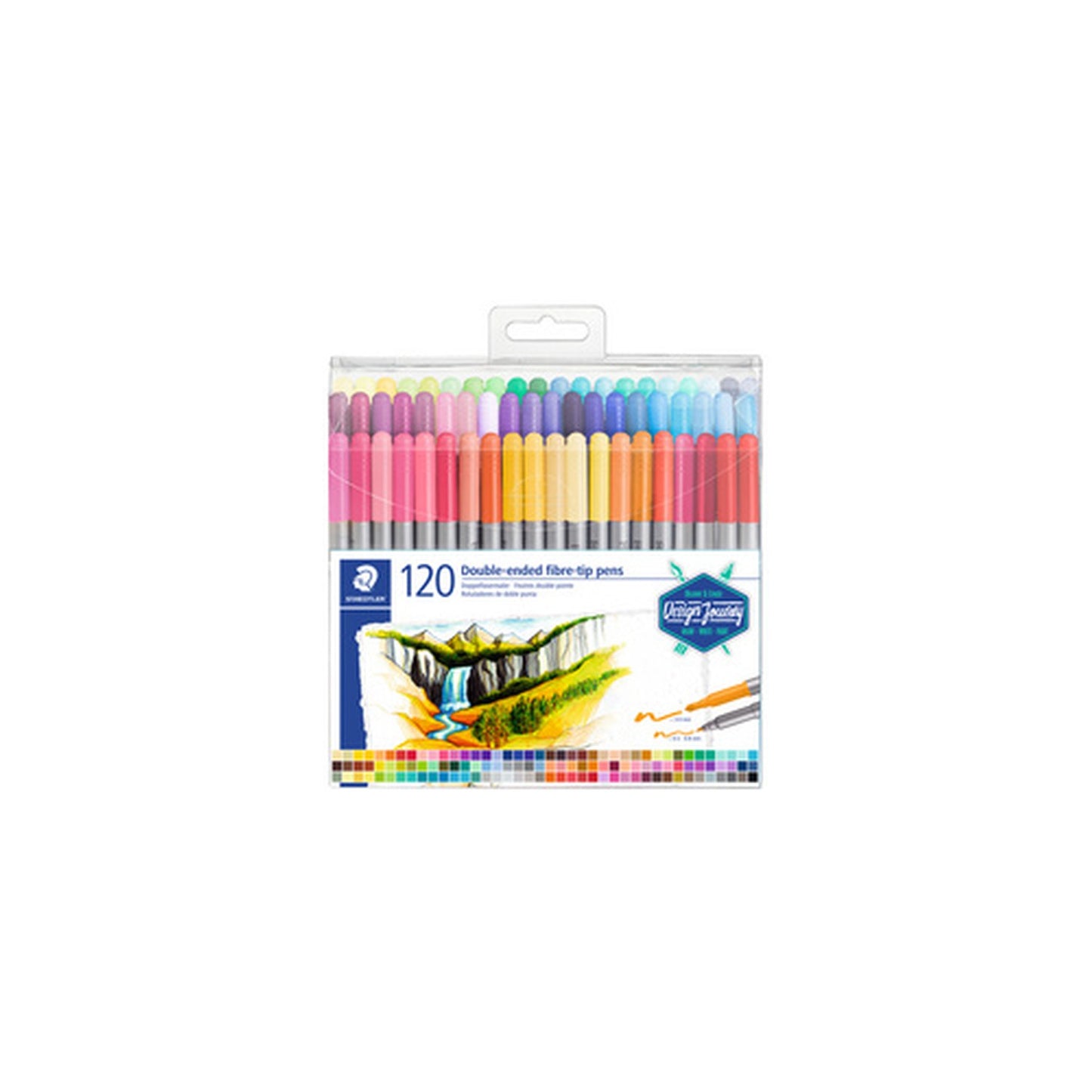 STAEDTLER Feutre double pointe Design Journey, étui de 120