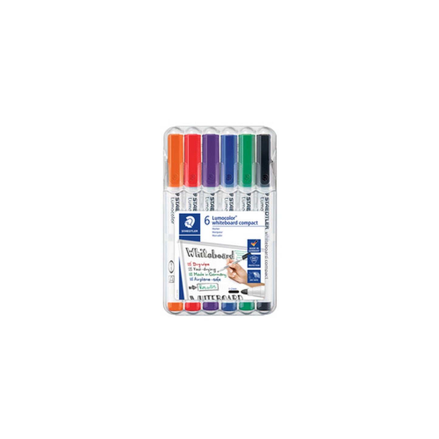 STAEDTLER Marqueurs pour tableau blanc Lumocolor, étui de 6