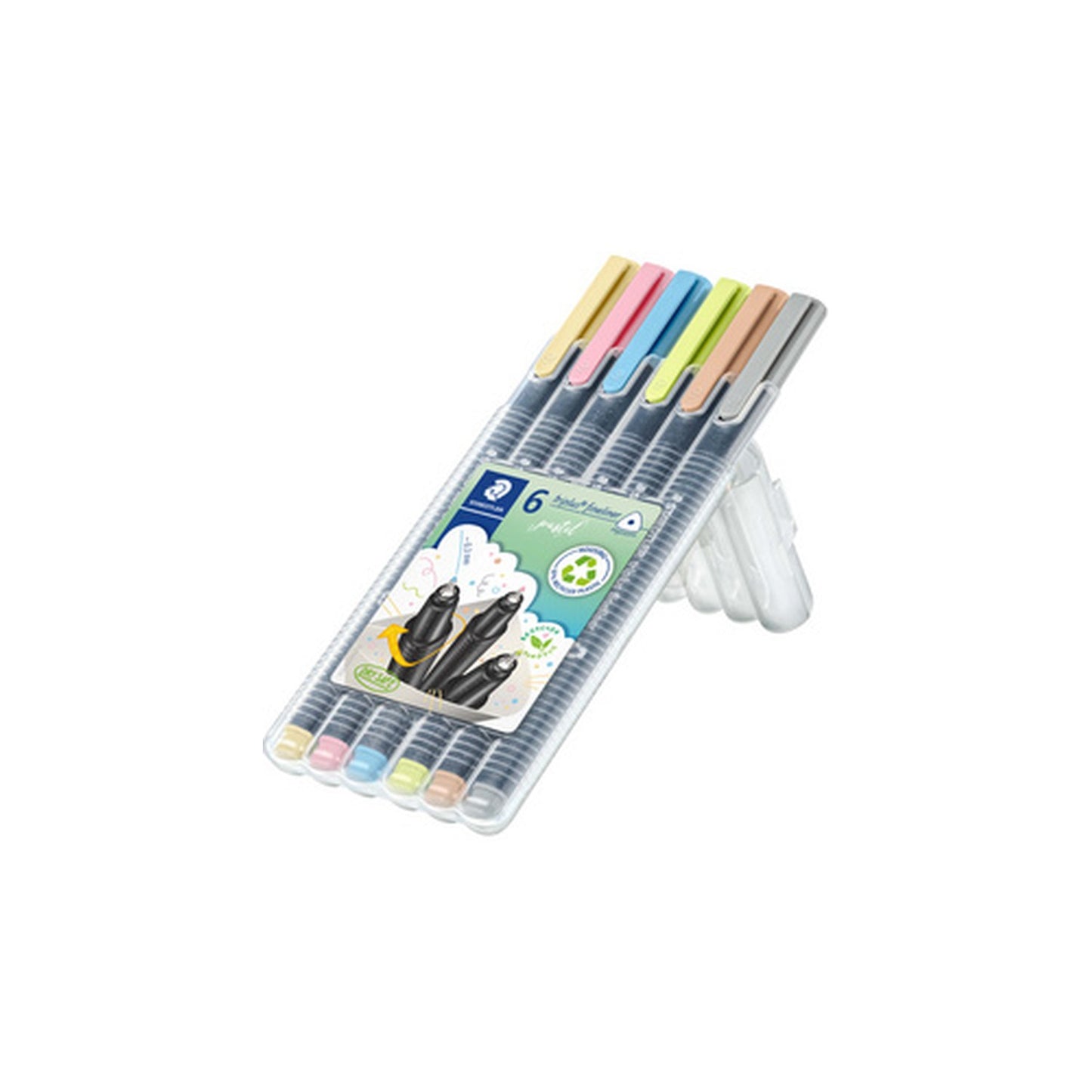 STAEDTLER Fineliner triplus pastel, étui de 6