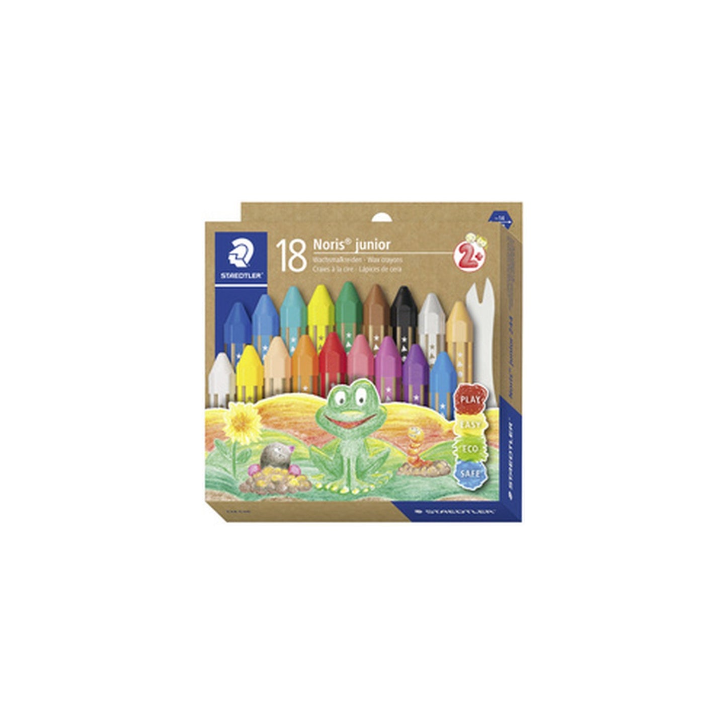 STAEDTLER Craie à la cire Noris junior, étui carton de 18