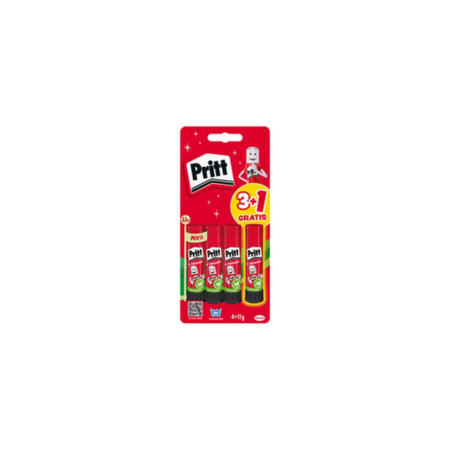 Pritt Bâton de colle BTS 2025, 4 x 11 g, blister