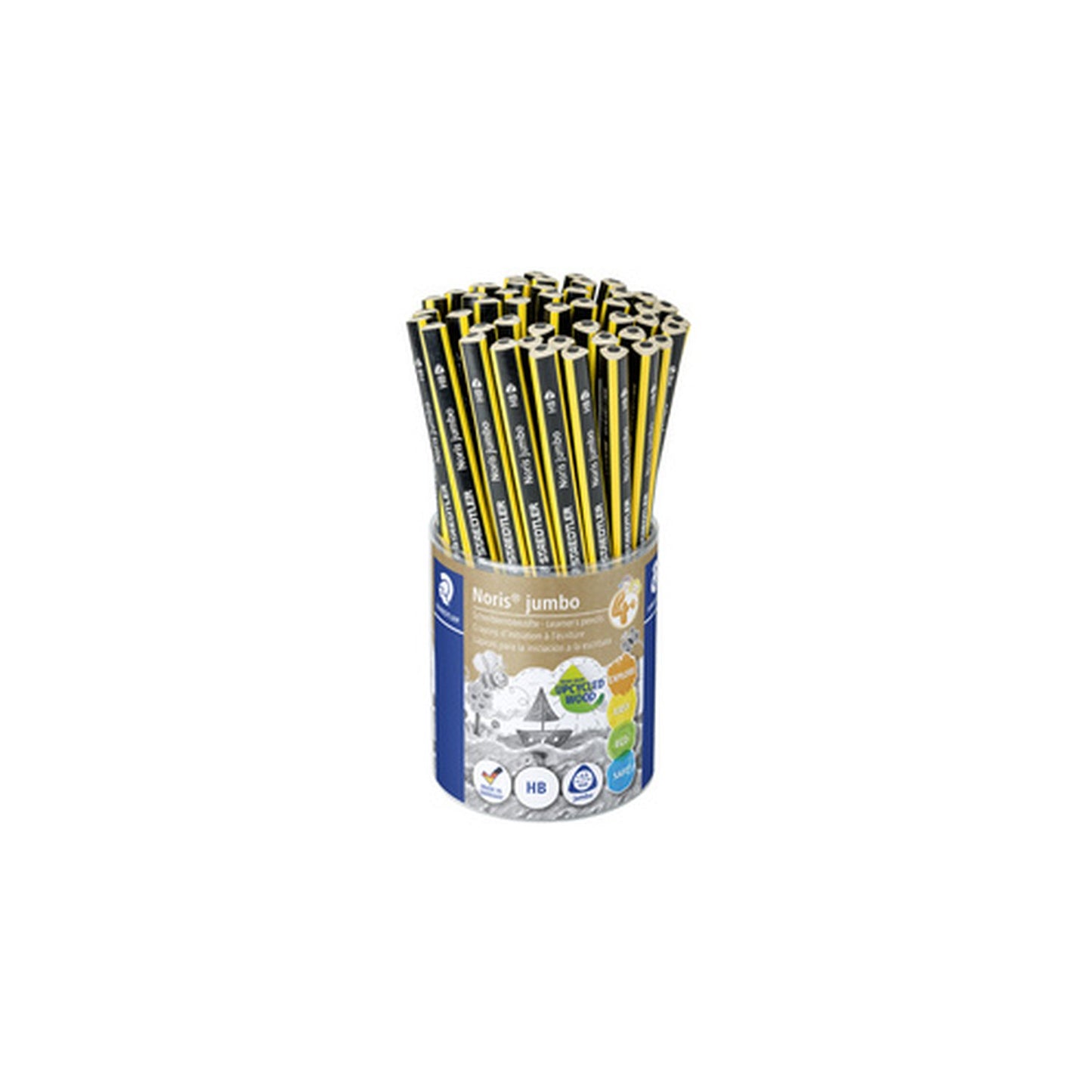 STAEDTLER Crayon de papier Noris jumbo, HB, pot de 48