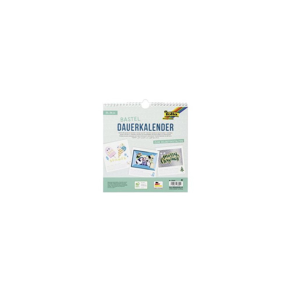folia Calendrier mural créatif, 230 x 240 mm, blanc