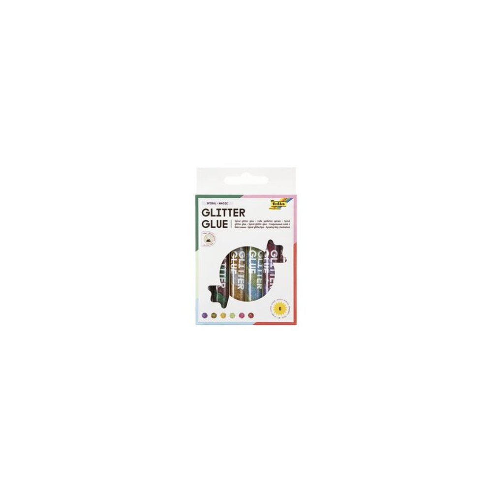 folia Colle pailletée "Glitterglue SPIRAL MAGIC", assortie