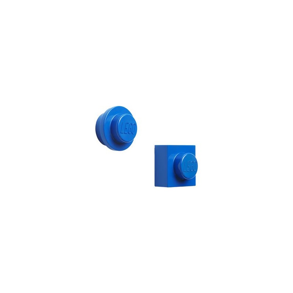 LEGO Set d'aimants, 2 pièces, bleu