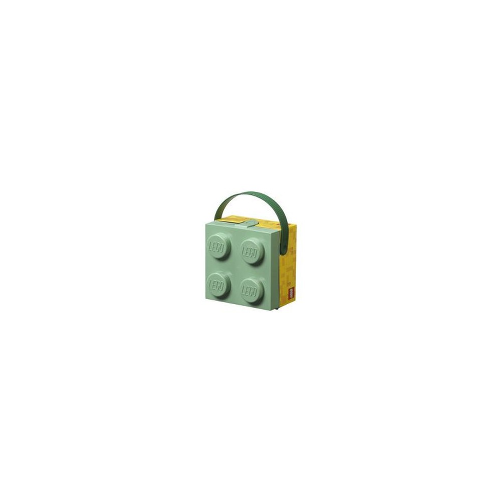 LEGO Boîte à goûter avec poignée, vert sable