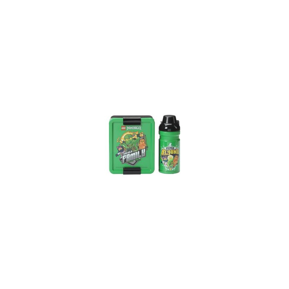 LEGO Gourde + Boîte à goûter LUNCH SET NINJAGO GREEN, vert