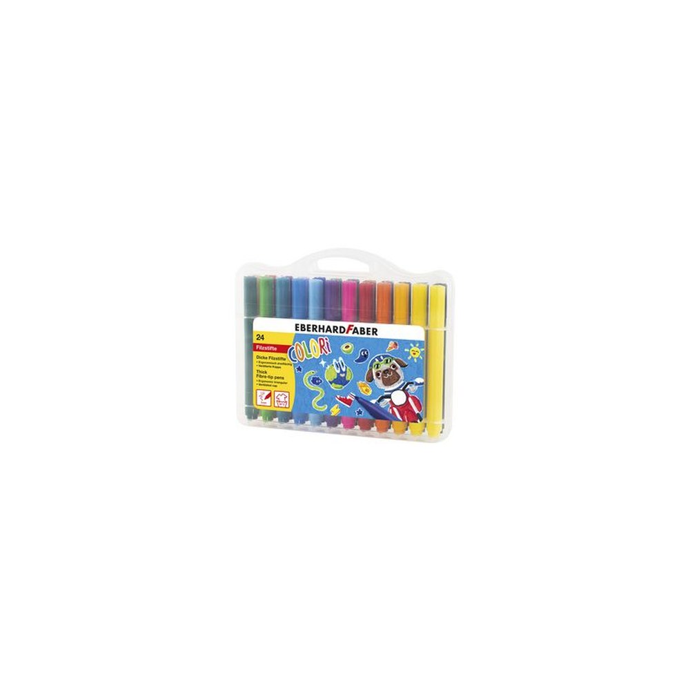 EBERHARD FABER Feutre large COLORI, étui de 24