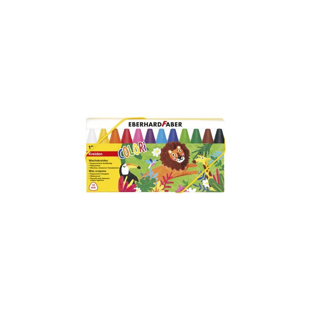 EBERHARD FABER Craie de cire COLORI, boîte en carton de 12
