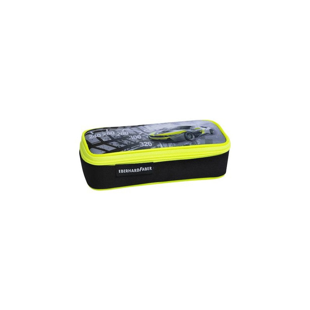 EBERHARD FABER Trousse Race Car, noir / jaune fluo