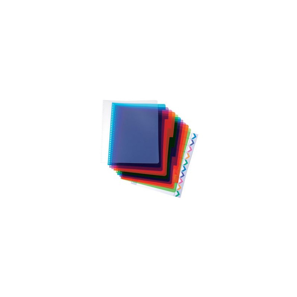 GBC Intercalaires en plastique PolyDividers, A4, 5 touches,