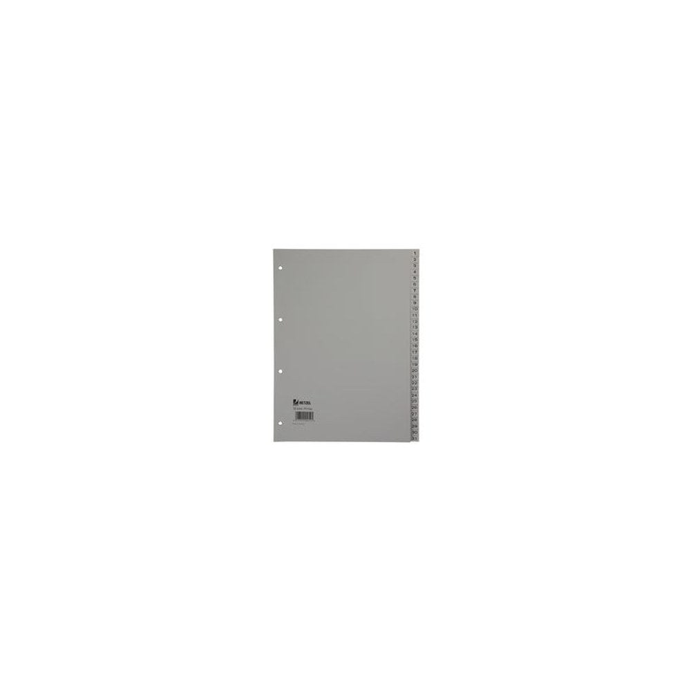 HETZEL Intercalaires en plastique, chiffres, A4, 1-31, PP