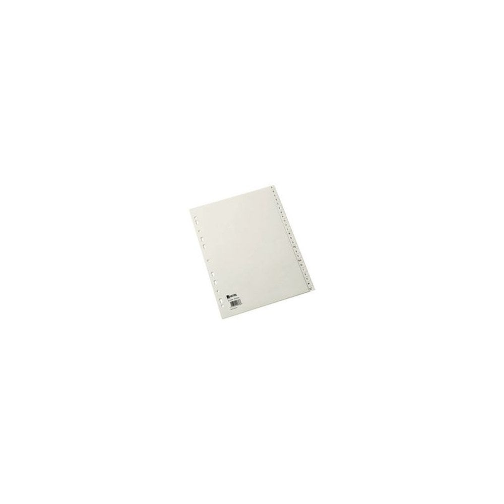 HETZEL Intercalaires en plastique, A-Z, A4, PP, gris, 20