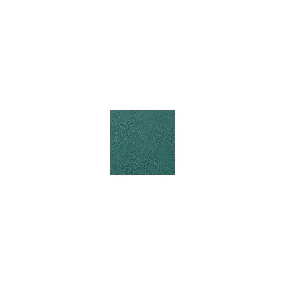GBC Couverture de reliure grain cuir, A4, vert foncé
