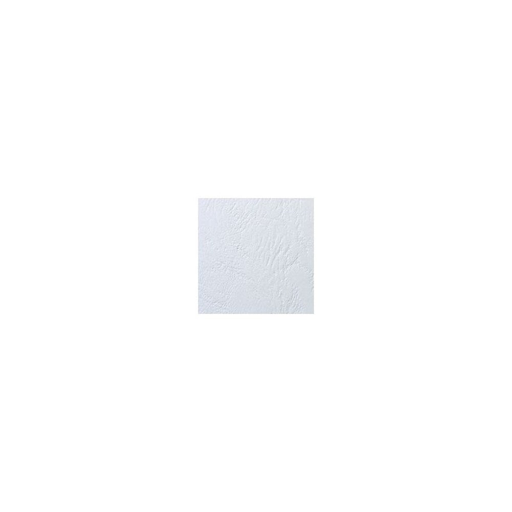 GBC Couverture de reliure Grain cuir, A4, 250 g/m2, blanc