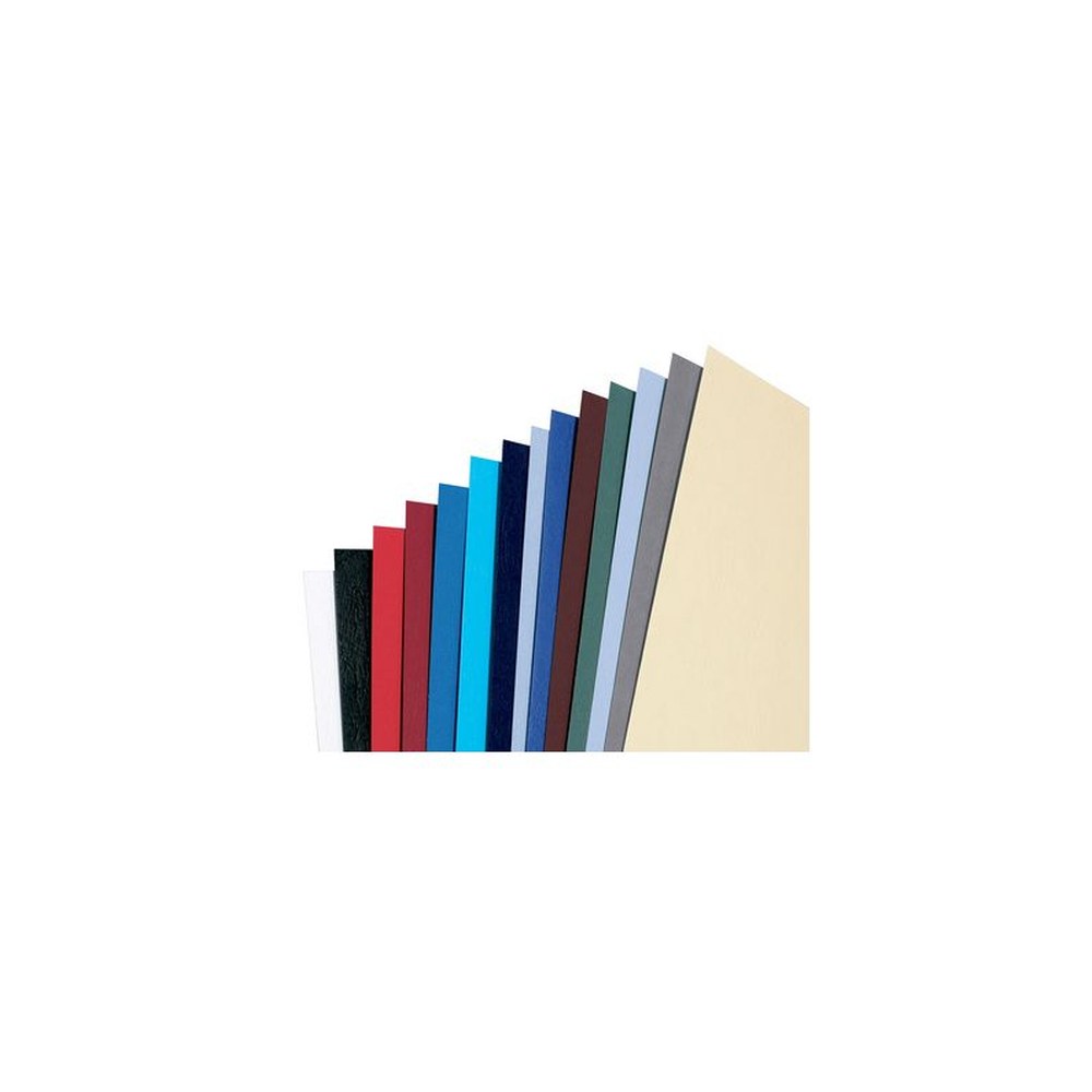 GBC Couverture de reliure grain cuir, A3, 250 g/m2, noir