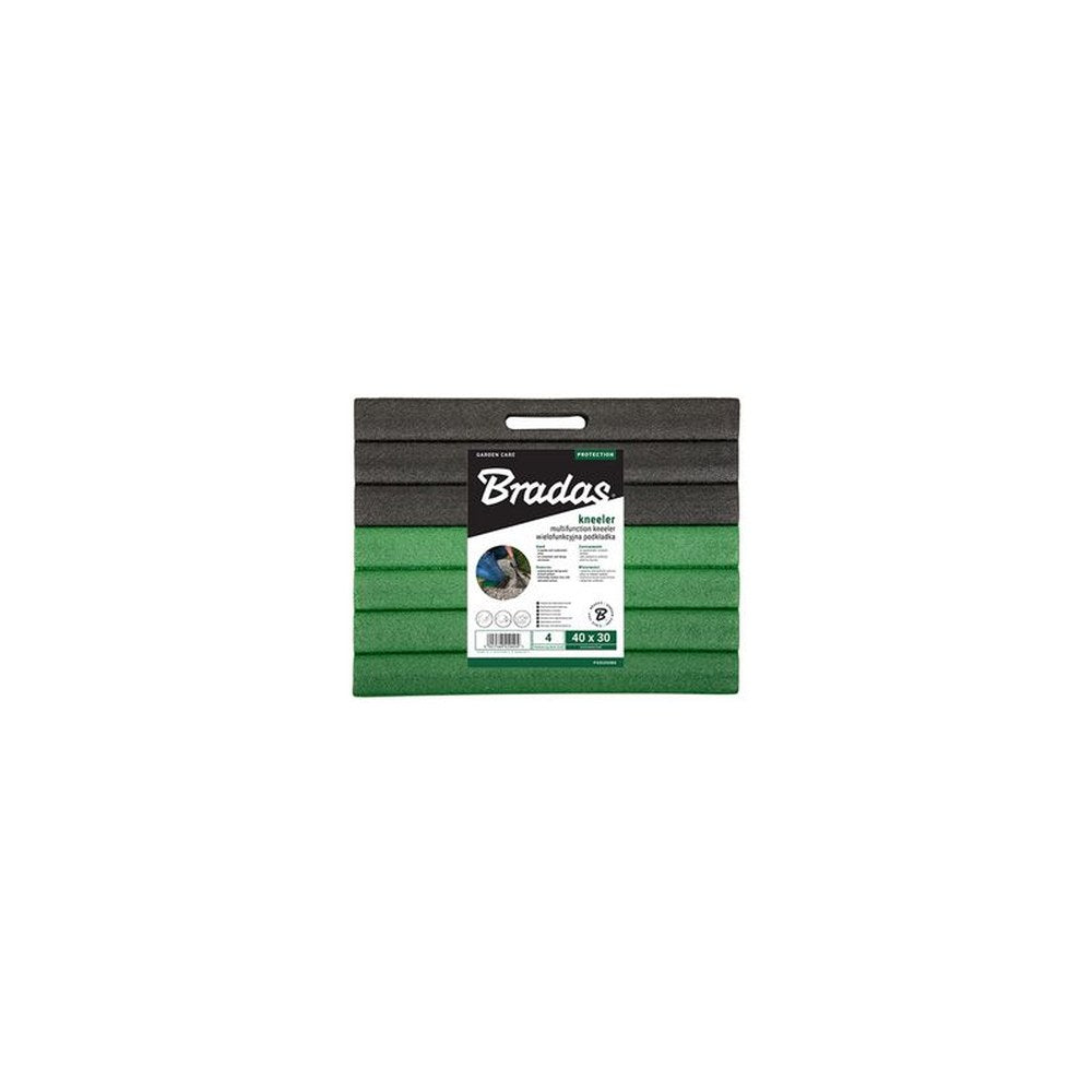 Bradas Planche pour genou, (L)400x(T)300x(H)40mm, noir/vert