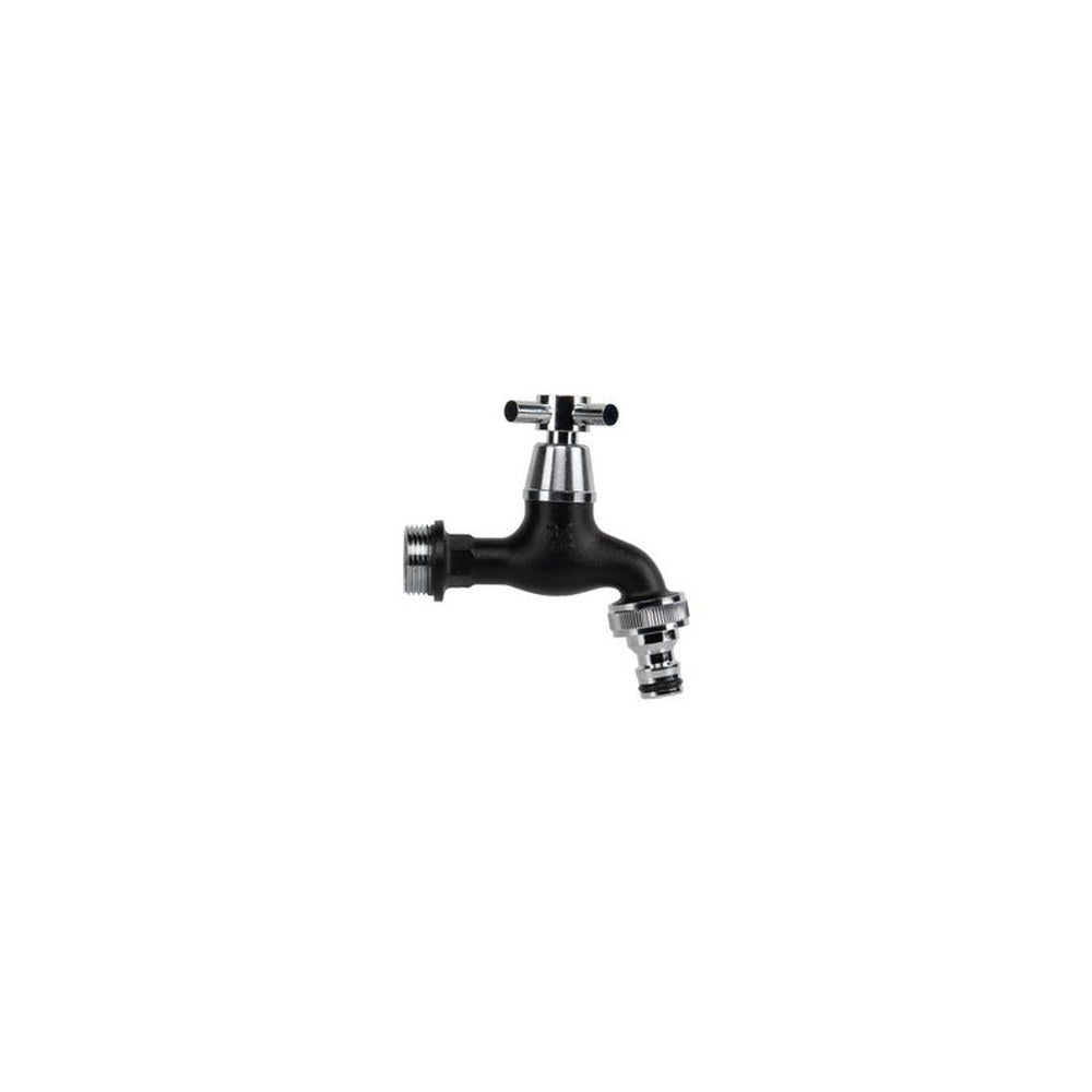 Bradas Robinet 3/4", boisseau sphérique, noir mat