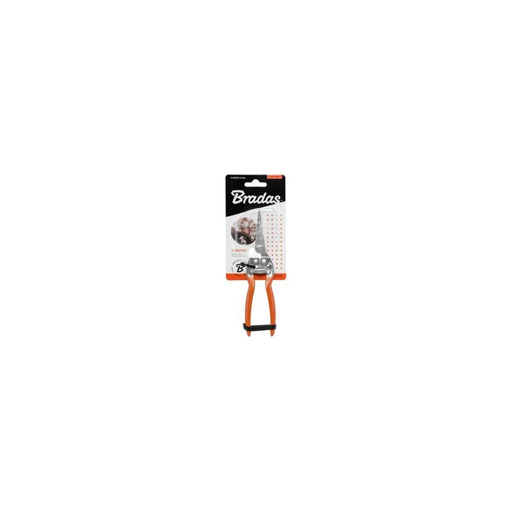 Bradas Sécateur bypass V-SERIES, lame inox droite, orange