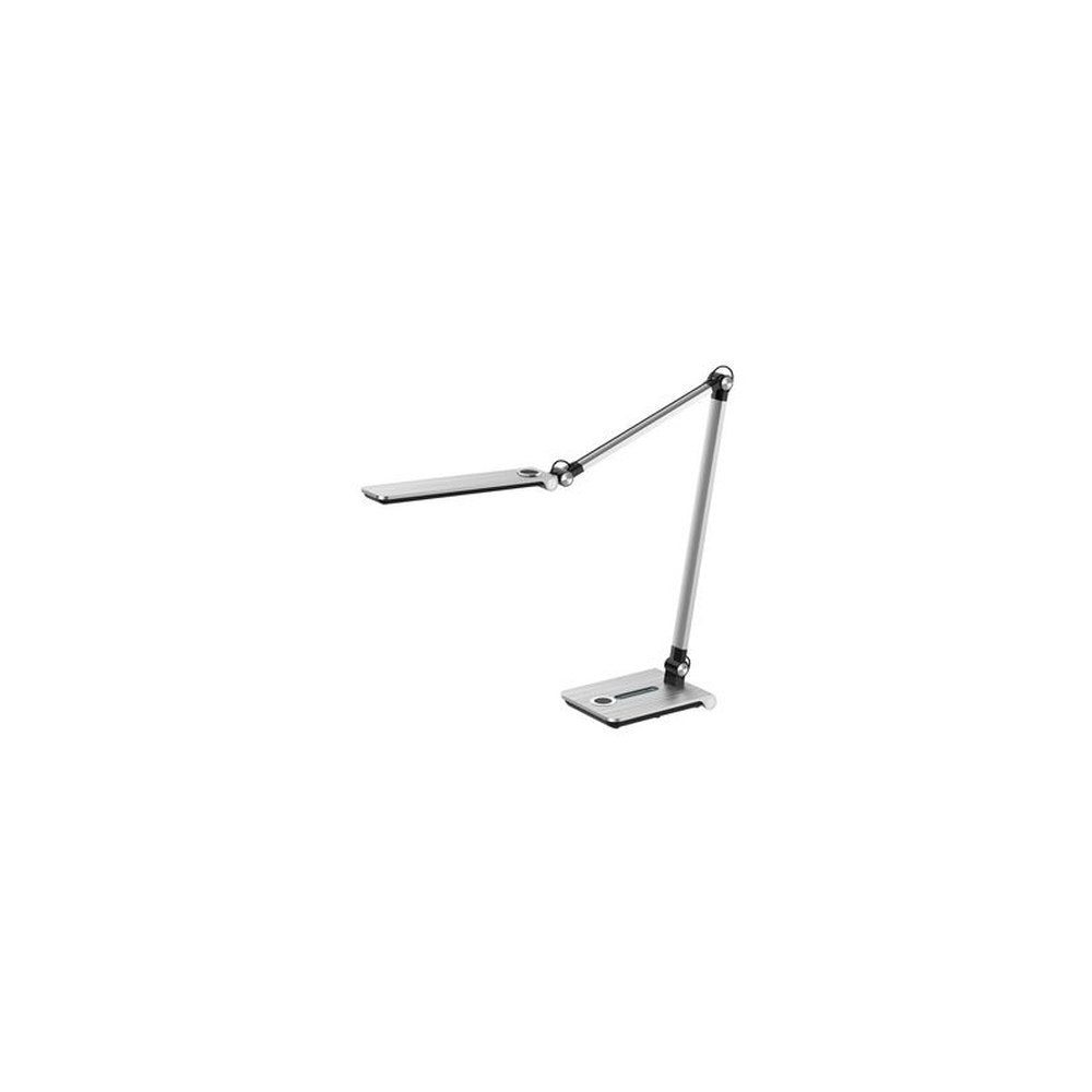Hansa Lampe de bureau à LED "Wave", socle, argent brossé