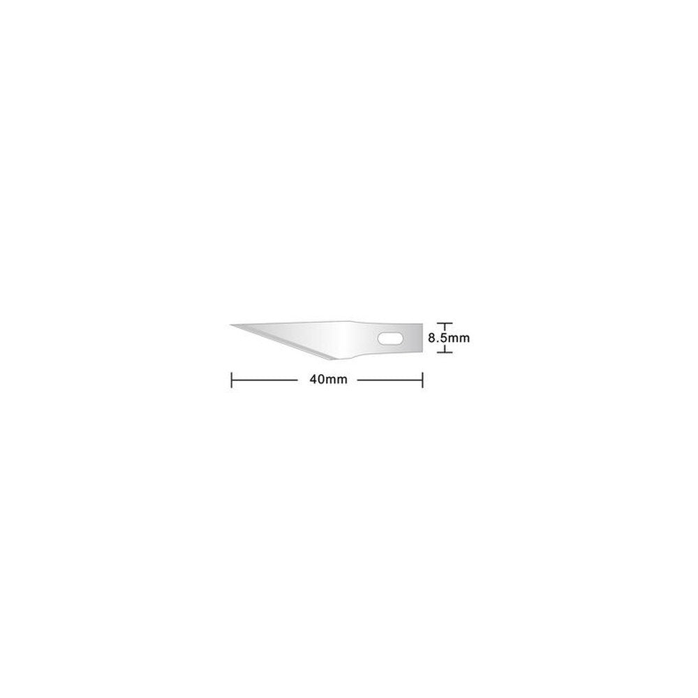 Hansa Lame de rechange pour scalpel, argent
