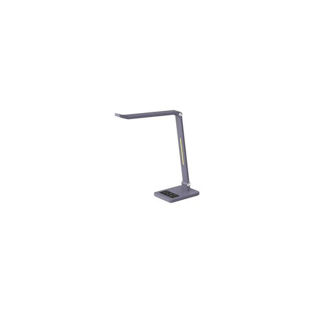 Hansa Lampe de bureau à LED Tide, pied, gris métallisé