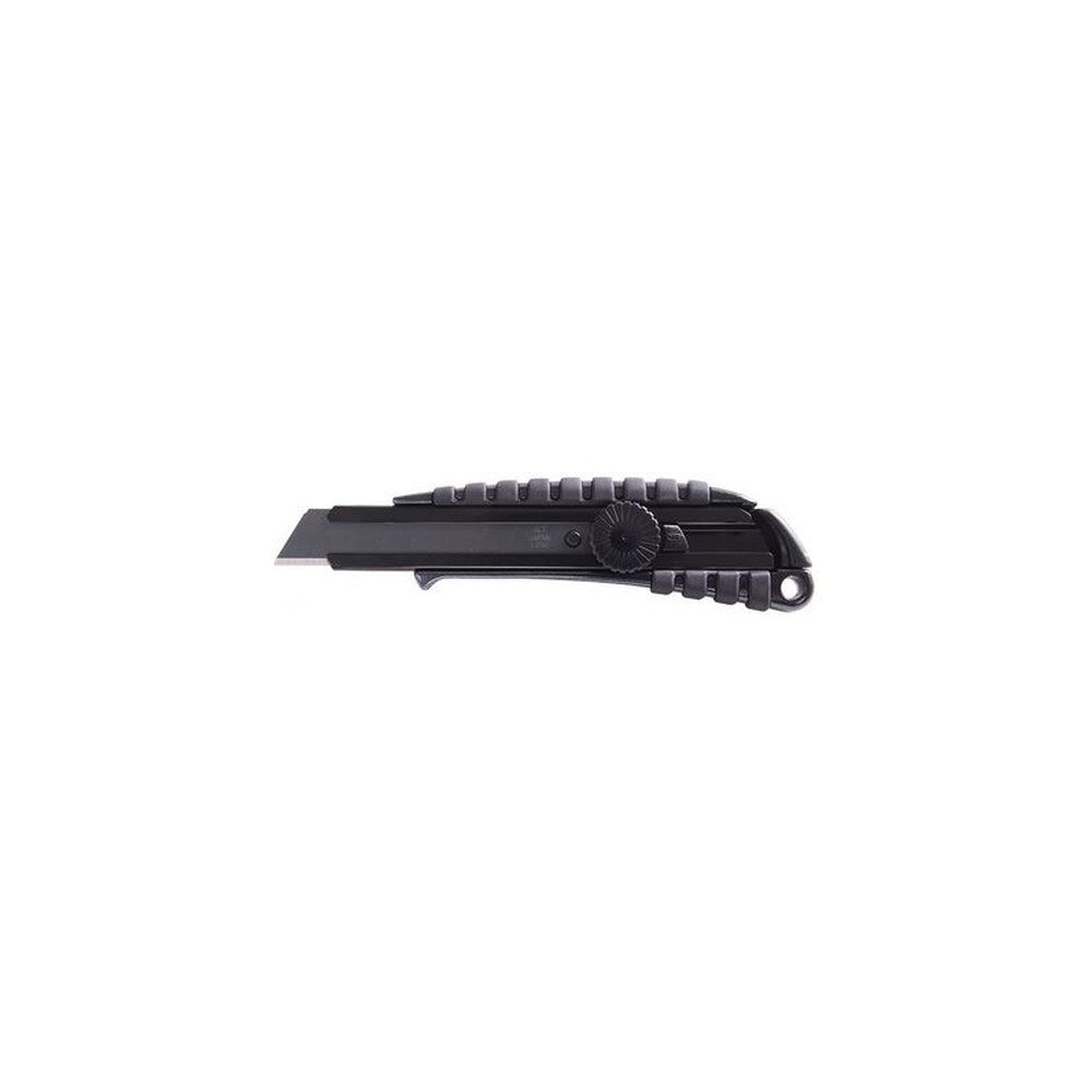 NT Cutter PMGL-EV02, boîtier en aluminium, 18 mm, noir