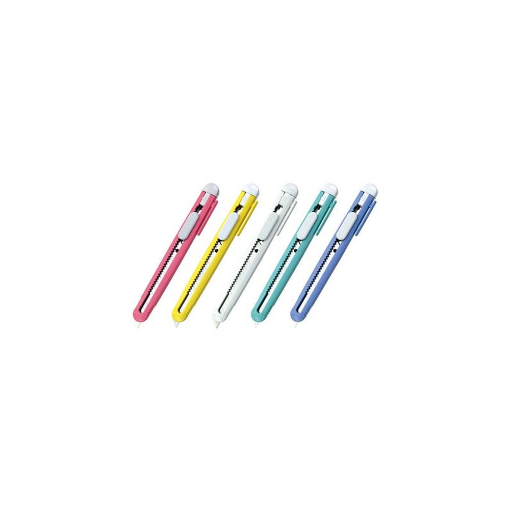 NT Cutter FA-120P, boîtier en plastique, couleurs pastel