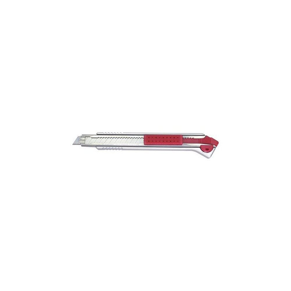 NT Cutter A-1000RP, boîter en aluminium, 9 mm, argent/rouge