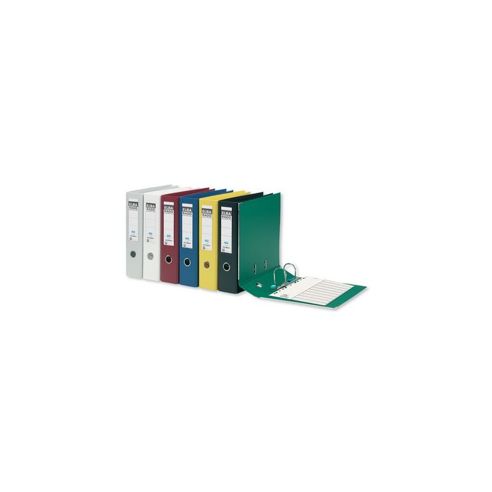 ELBA Classeur rado plast, largeur de dos: 80 mm, bleu, A4 x20