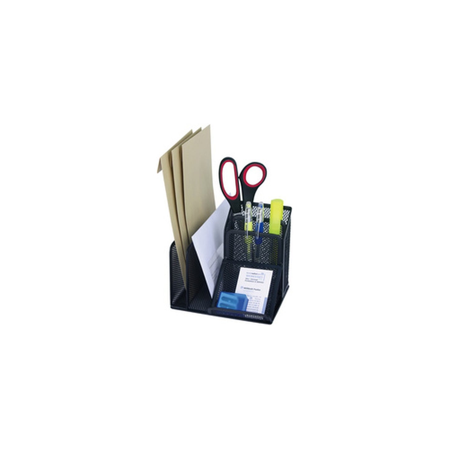 WEDO Multipot Office, 4 compartiments, noir, fil métallique
