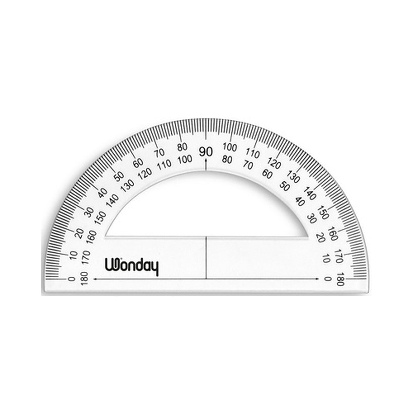 Wonday Rapporteur 180 degrés, en plastique, 120 mm