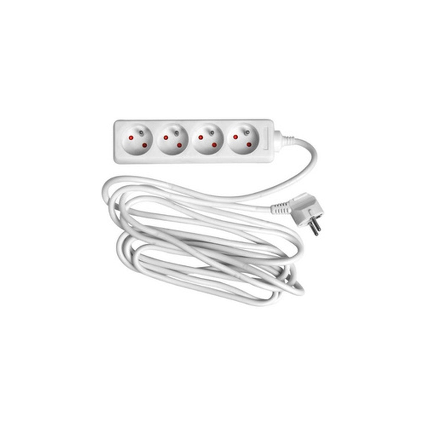 Wonday Prolongateur multiprise, 4 prises, blanc