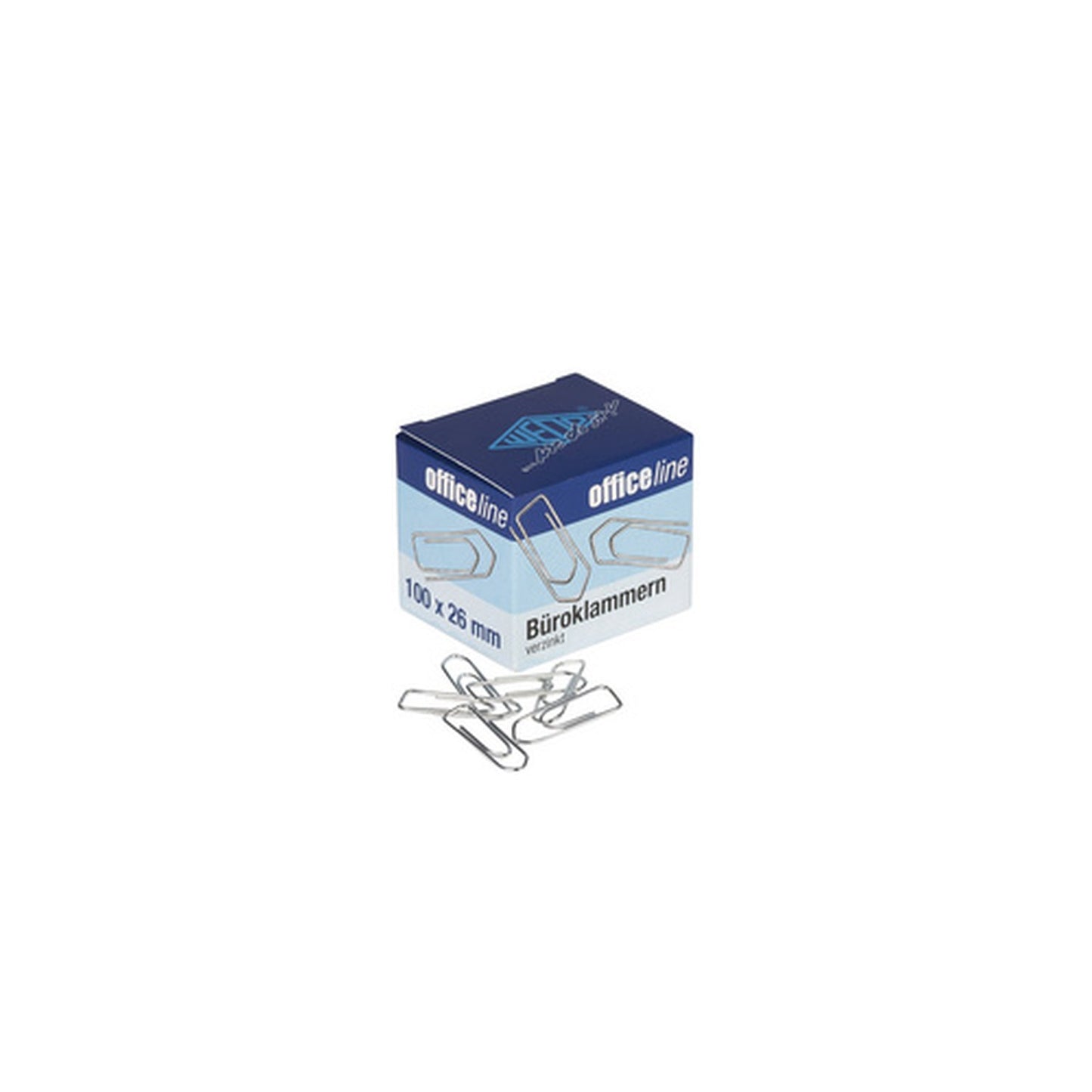 WEDO Trombones, zingué brillant, 26 mm, petit paquet