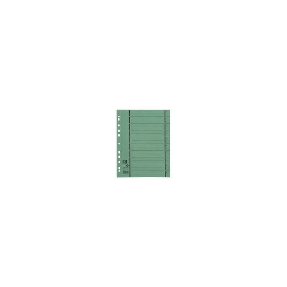 Oxford Intercalaire avec perforation, A4 extra large, vert
